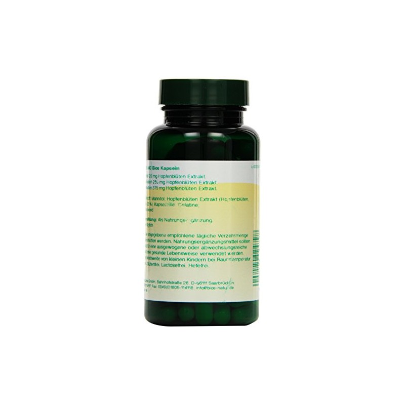 Bios Hops 125 mg 100 Capsules Pack of 1 x