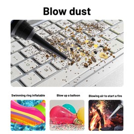 RoboRev Car Vacuum Portable Cordless, Mini Car Handheld Brushless Vacuum Cleaner, 19000Pa Car Wireless Dust Collector, Rechargeable for Car Home Office Pet (Black)