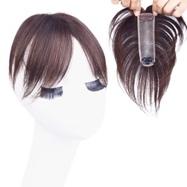 HIYE Partial Wig, Dedicated Parts, 100% Human Hair Vertical Mini Wig, Women's, Ultra Lightweight, Top of Head, Short Hairpiece, Natural, Point Wig, Real Skin, Breathable, Hidden Gray Hair, Easy to