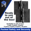 Bobco Metals 4" Heavy Duty Weldable Hinges - Steel Butt