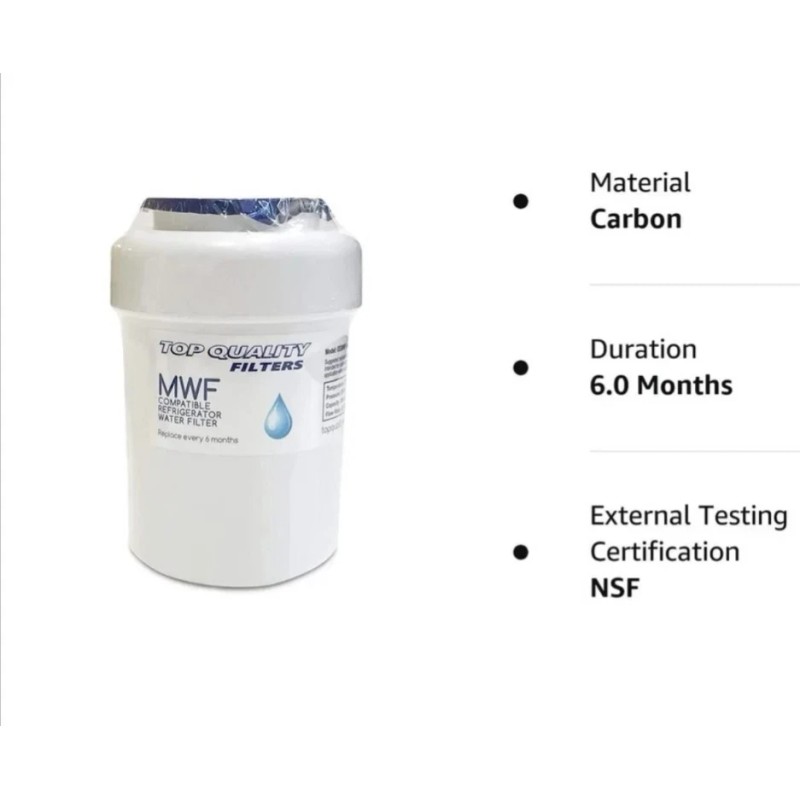 GE 2 Pack GE MWF Genuine Smart Refrigerator Water Filter