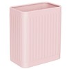 TrashAid Pink Bathroom Trash Can, 2.1 Gallon Small Metal Garbage