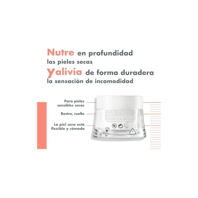 AVENE, Crema facial nutritiva, revitaliza, calma y suaviza, para piel