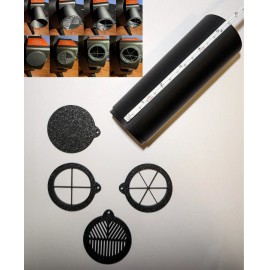 Unbranded (B) ZWO SeeStar S50 Telescope 5.5" Dew Cap Cover Bahtinov Mask Diffraction Spike - E_Complete Set Combo