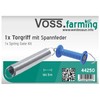 VOSS.farming Gate Handle Set with Tension Spring, Expands up to