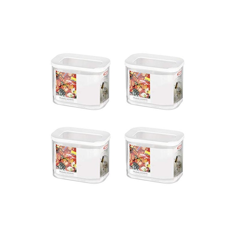 Mepal Modula 106913030600 Storage Jars, Plastic, 1000 ml, Pack of