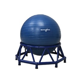 Bouncyband Stability Ball Chair – Balance Ball Seating Improves Focus at School or at Home for Kids Aged 3-10 with 200lb Maximum Weight – 15” x 15” x 20” Kit Includes Fidget Ball and Base