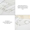 BEIBXHQQ 1 Piece Open Ring with Chain, Finger One Piece