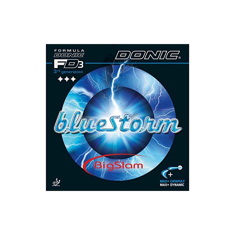 Donic Bluestorm BigSlam Table Tennis Rubber (Max+, Red)