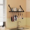 NA KLXHOME Pot Rack Square Grid Wall Mounted Kitchen Pot
