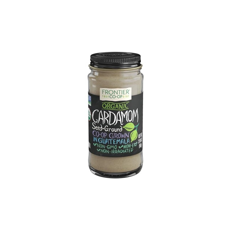 Frontier Natural Products Cardamom, Og, Ground, 2.08-Ounce