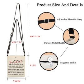 POFULL Baseball Lover Gift Softball Baseball Messenger Bag Softball Coach Gift Baseball Player Crossbody Bag (Baseball HOME CA)