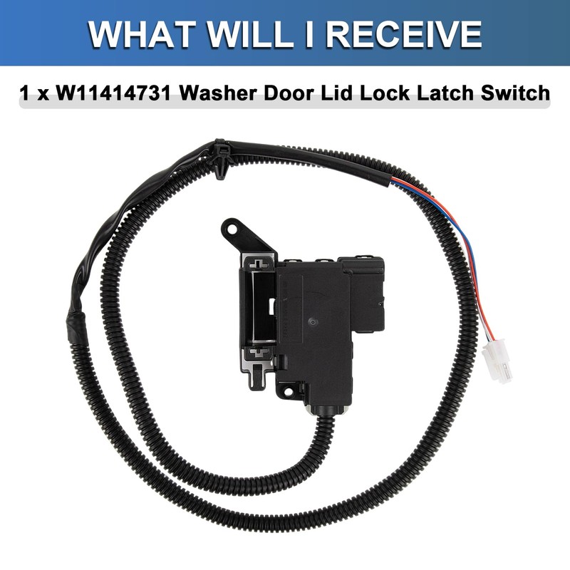 PSLER W11414731 Washer Door Lid Lock Latch Switch for W11513248