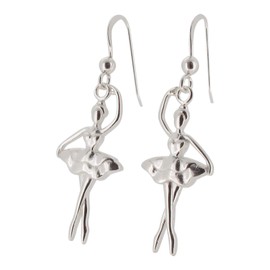 Touch Jewellery 925 Sterling Silver Ballerina Drop Earrings.