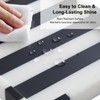 Black White Striped Marble Tray, 12" Rectangular Vanity Jewelry Organizer