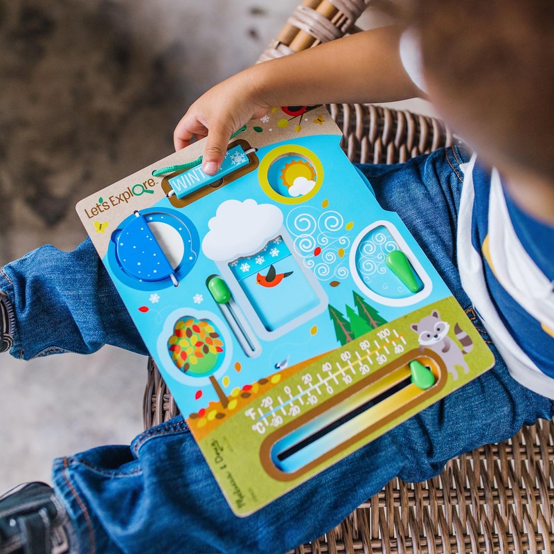 Melissa & Doug 30825 Juguete de Madera para Observación Climática