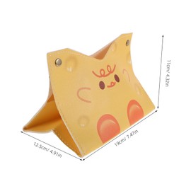 KONTONTY Leather Tissue Box Holder Rectangle Design Chic and Elegant Suitable for Bathroom Kitchen Home
