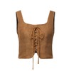 Women's Renaissance Lace-Up Vest Steampunk Gothic Vest Cosplay Costume, Double