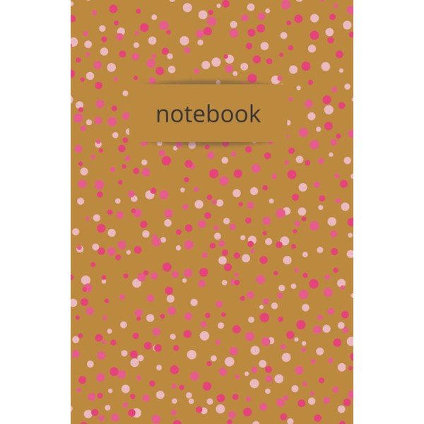pink polka dots notebook: Feminine notebook with light hearted polka