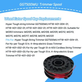 GGT500WU Trimmer Spool Line and Cap 0.065'' 27FT for Hyper Tough Weed Eater Spool GGT500WU HT18-401-004-01 HT19-401-003-03 HT10-401-002-01 (2 Spools, 1 Caps)