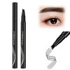 Roterale Eyebrow Pen, Ztigerz 4-Tip Microblade Brow Pen, 4 Tip Microblade Brow Pen Waterproof, Microblade Eyebrow Pencil (Black)