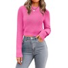 Zeagoo Women's Fall Crewneck Cropped Sweater 2025 Trendy Soft Ribbed