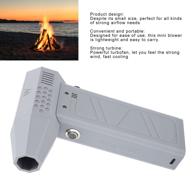 Powerful Turbo Fan High Speed Portable DIY Handheld Brushless Mini