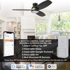 52" Low Profile Ceiling Fan with Dimmable LED Light, Modern