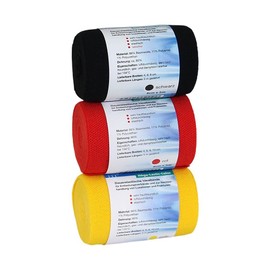 Höga Lastic-Color Set of 3 Cello 8 cm x 5 m Black/Red/Yellow