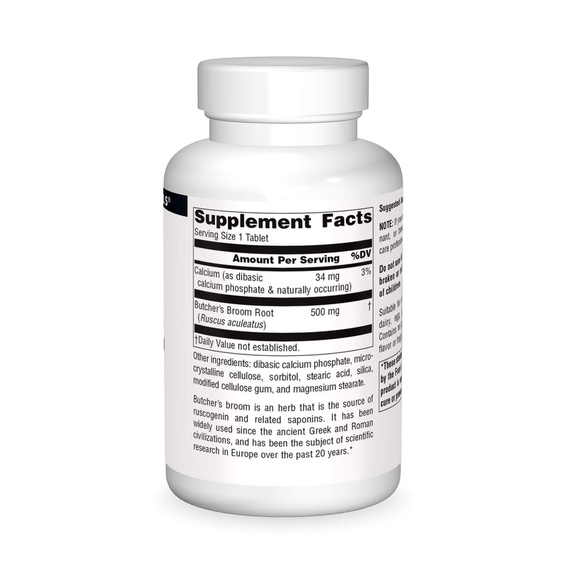 Source Naturals Butcher's Broom Dietary Supplement - Ruscus Aculeatus -