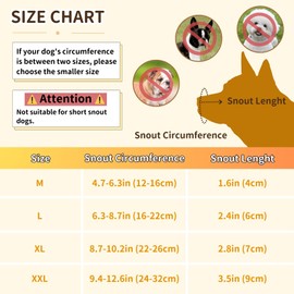 Dog Muzzle for Large Dogs, Mesh Breathable Muzzle for Medium Sized Dog Anti Biting Chewing Grooming,4 Sizes Dog Mouth Guard with Adjustable Strap, Allow Panting Drinking Suitable for All Dogs (2XL)