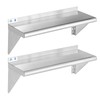 ROCKPOINT Stainless Steel Shelf 12 x 30 Inches 280lb, 2