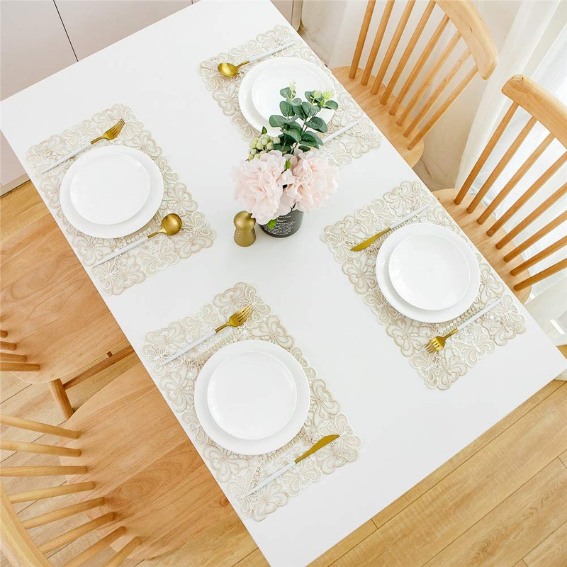 18 x 12 inch Table Mats Washable Table placemats Set