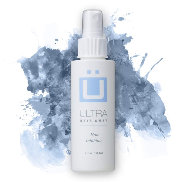 Ultra Hair Away 4 Bottles - Hair Inhibitor Permanent Body Hair Removal Remover Spray Stop Hair Growth