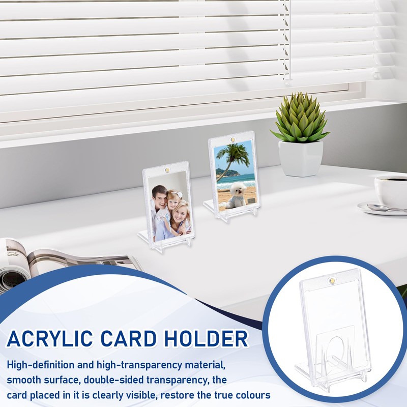 BORISCA 8 Pcs 35PT Magnetic Card Holder, Inner Diameter 64.4