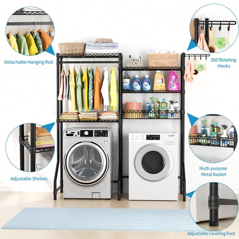 Golpart Over Washer and Dryer Shelves,Heavy Duty Laundry Room Storage
