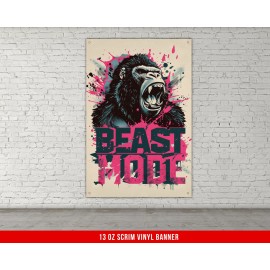 Warpathic Home Gym Inspiration Banner - Workout Motivation Art - 60 X 100