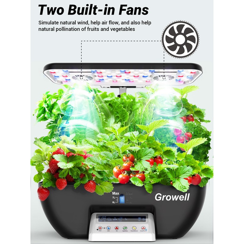 Hydroponics Growing System Kit, 17 Pods Herb Garden with 102
