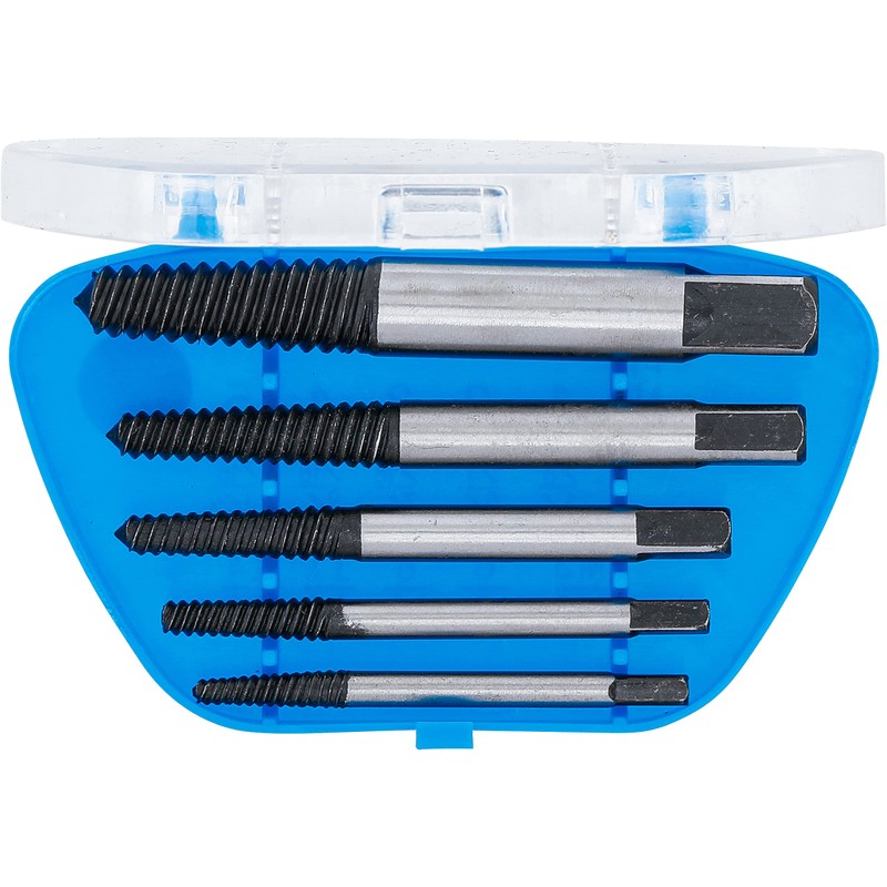 BGS 1895 Screw Extractor Set, Silver/Black, Size 1-5 Set of
