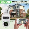 KERUI Outdoor 10MP 5K HD Dual Lens WiFi IP Camera