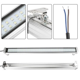 Jectse 24-36V 40W LED Tri-Proof Light,Anti-Explosion LED Lamp Linear Light,High Strength Tempered Glass,Rotating Bracket Design,for CNC Application,Street,Tunnel, School,Factory