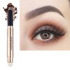 LGSZGDCN Brown Eyeshadow stick and Sponge Makeup Brush,Smooth Cream Shimmer