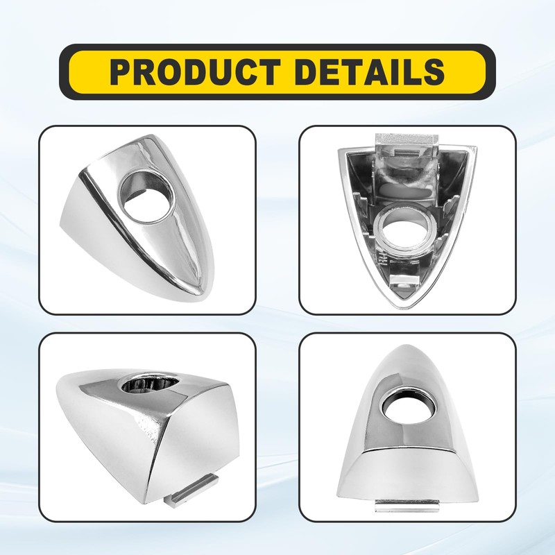 SYudwen Front Left Driver Side Door Handle Lock Bezel Cap