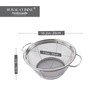 Royal Cuisine Set of 2 Stainless Steel Colanders with Loop