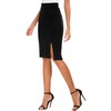 Women’s Figure-Hugging Pencil Skirt - Business Skirt with Side Slit