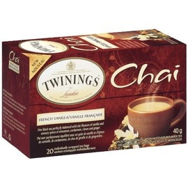 Twinings Tea Chai - French Vanilla - Case of 6 - 20 Bags