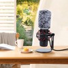 YOUSHARES QuadCast Mic Windscreen, Furry Wind Cover Compatible with HyperX