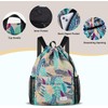 Risefit Drawstring Bag Waterproof Swim Bag Drawstring Gym Backpack Large