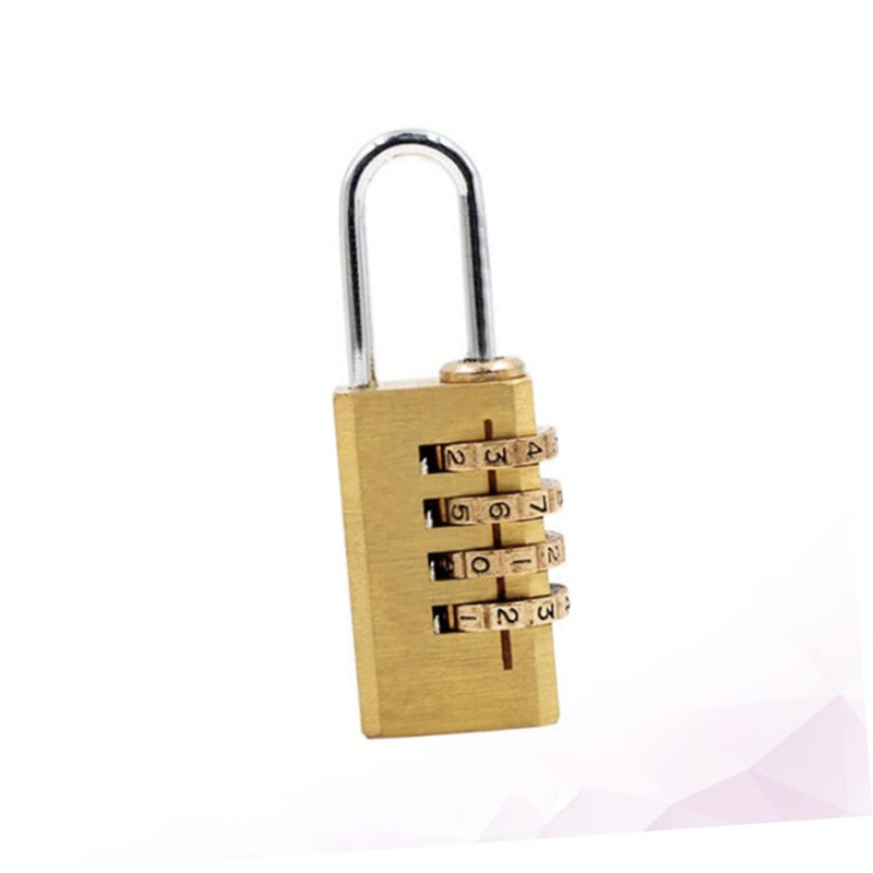 DOITOOL 3 Pcs 4-dial Number Lock Suitcase Lock Travel Door