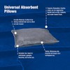 CHEMSORB Universal Absorbent Pillows 18"x18" - 5 Pack Box